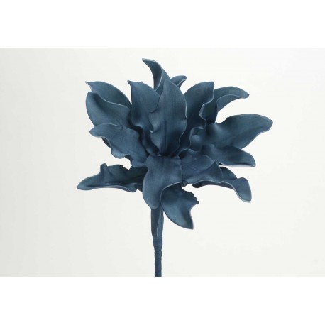 Fleur artificielle Cumbia bleu h54 cm Amadeus