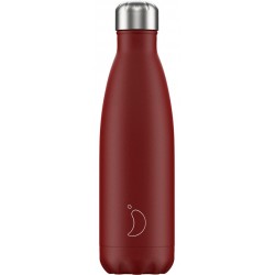 Bouteille isotherme Matte red 500 ml Chilly's
