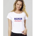 Tee-shirt femme "Maman d'amour" Madame Tshirt