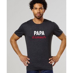 Tee-shirt homme "Papa d'amour" Monsieur Tshirt