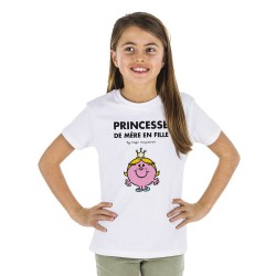Tee-shirt enfant "Princesse de mère en fille" Monsieur Madame