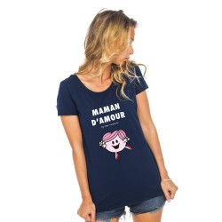 Tee-shirt femme "Maman d'amour" Monsieur Madame