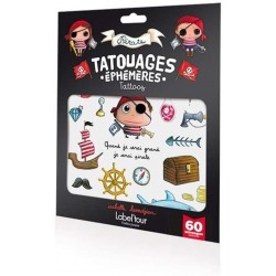 Tatouages éphémères Pirate Label'tour