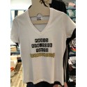 Tee-shirt femme "Paris, New-York, Tokyo Decazeville" or Kapitales