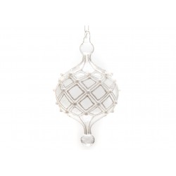 Boule de noël perle couture H15 cm Amadeus
