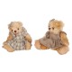 Peluche mini ours Justine 15 cm Country Casa