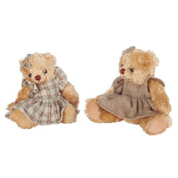 Peluche mini ours Justine 15 cm Country Casa