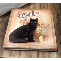Dessous de plat "Le chat noir" Editions du Marronnier