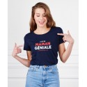 Tee-shirt femme "Je suis une maman géniale" Madame Tshirt