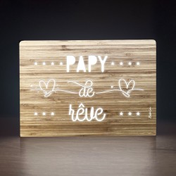 Little light box "Papy de rêve" Bubble Gum